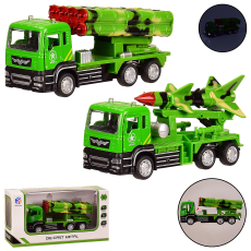 Машина металл Военнаая серия 598-5 (120шт/2)1:55,2 вида,инерц,свет,звук,с откр.дв.,в кор. 20.5*7*10.