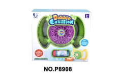 Мыльные пузыри P8908 (72шт/2) на батар., в коробке с наполнителем, 2 вида(КИ)