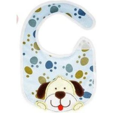 A0274  Слинявчик бавовняний Песик/Квіточка 20*16см