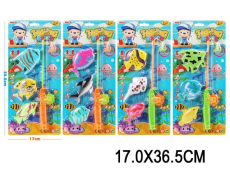 Рибалка арт.867K-1(2052685) (240шт/2)1 вудочка,3 рибки,4 види,мікс, планшет.17,0*36,5см(КІ)