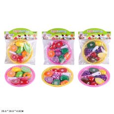 Продукти набір арт. 66-46 (144шт/2) микс 3 види, продукты на липучках пакет 25*28*4см(КІ)