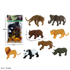 Тварини арт. 303-255 (144шт) дикі, 8 шт. пакет 19*23см(КІ)