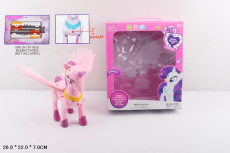 Єдиноріг арт. XG009 (72шт/2)  батар. лоша ходить, світло, звук короб. 26*22*7(КІ)