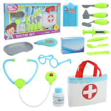 Лікар набір арт. D1502C (24шт/2)   шприц, стетоскоп, сумка, аксес короб. 55*30*6(КІ)