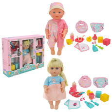 Набір іграшковий арт. 2541 (18шт/2)   мікс 2 види, пупс, аксес короб.40*10*33см(КІ)