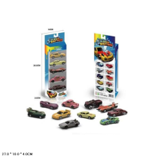 Набір мет. машин арт. 707-5 (72шт/2) змінюють колір,5 машин у короб.27*10*4см(КІ)