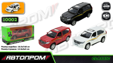 Іграшка машина мет.   арт. 10002 (48шт/2) 5 inch,3 кольори Toyota Land Cruiser Prado, відкр.