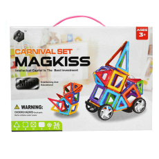 Конструктор магнітний HD340A (36/2шт) 36 mini деталей,у коробці (32*24*6см)		