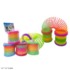 Пружинка-Веселка арт AJ-W (480шт/2) 4 кольори мікс, пакет7,5*7,5*8см(КІ)