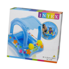 Коло надувн. 56581 (12шт) зі спинкою, вініл (1-2роки) з тентом, до 11кг, 81 * 66 см (КІ)