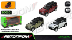 Іграшка машина мет. арт. 10010 (48шт/2) 5 inch,3 кольори 2020 Land Rover Defender 110,