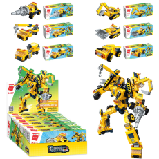 Конструктор Qman 1417 (144шт) будтехніка, від 70дет, 6шт(6видів) в дисплеї, 22,5-10-28,5см		