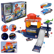 Паркінг арт.660-A319 (18шт/2) батар.світло, звук,змінюється колір машинки від температури води,(КІ)