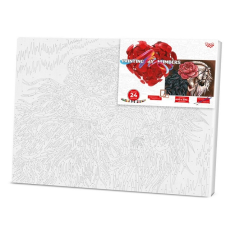 Креативна творчість "PAINTING BY NUMBERS" 30см*40см економ MIX (10)(Пок)