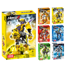 Конструктор 94B (96/2шт) герои Hero2, 6 видів , на шарнірах, в коробці (22*14*6 см) 		