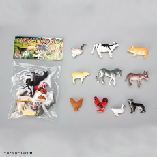 Тварини арт. 817 (384шт/2) свійськи, 10 шт. пакет 12*3*19см(КІ)