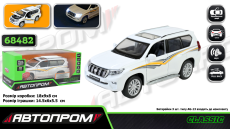 Машина мет.  арт.68482 (48шт/2),1:32 Land Cruiser Prado,батар,  світ.,звук,відкр..двері,(КІ)