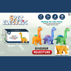 Динозавр муз. арт. 766-1A (120шт/2) 3 кольори мікс,світло, звук, рух, короб.19*8*10см(КІ)