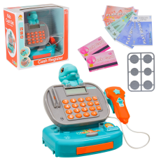 Каса арт.SK25A (24шт/2)батар. дракончик, світло, звук, сканер, картка, монети та гроші короб.(КІ)