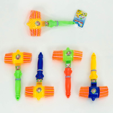 Молоточок арт.7777A (360шт/2) пищалка, 4 кольори мікс, сітка 25*18*9 см(КІ)