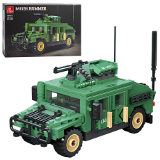 Конструктор 61026 (12шт) військова машина, 357дет,  в кор-ці, 38-26-6см		