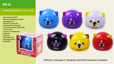 Муз. животные 900-1E (T240-D5566-9) (144шт/4) 6 цветов,свет, звук в коробке 8.5*8.5*8.5 см(КИ)