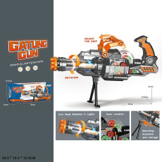 Автомат арт. 731B (48шт/2)  батар. світло,звук, короб. 39*10*15,8(КІ)