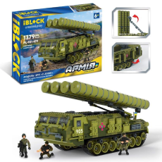 Конструктор IBLOCK арт. PL-921-479 (6шт) Армія,ЗРК С-300В1,1379 дет.,3 фігурки, короб. 63,5*9*42(КІ)
