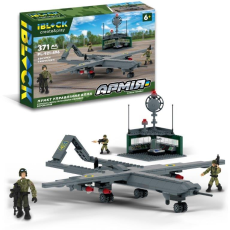 Конструктор IBLOCK арт.PL-921-496 (12шт) Армія,ПУНКТ УПРАВЛІННЯ БПЛА,371дет,3 фігурки, короб.(КІ)
