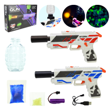 Пістолет арт. 623-1 (36шт) гель.кулі,акумулятор,короб. 35,7*23*7см(КІ)