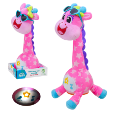 М'яка муз. інтерак.іграшка Kids hits арт.KH37-002 (18шт)жираф, повтор голоса,11*34*14 см(КІ)