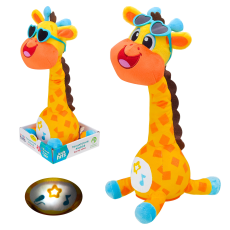 М'яка муз. інтерак. іграшка Kids hits арт.KH37-001 (18шт) жираф, повтор голоса,11*34*14 см(КІ)