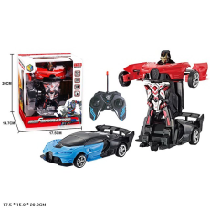 Машина-трансформер р/к арт. 27-7KX (48шт/2) 2кольора, світ., USB-зарядка, короб. 17,5*15*20см(КІ)