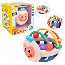 Брязкальце у ручку арт. PL-724-96 (144шт) "Сонячний зайчик", всередині звукова кулька-брязкальце(КІ)