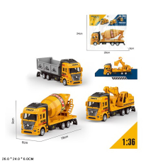 Машина арт. 8820A (144шт/2)будтехніка, 4кольори, пакет 24*26см(КІ)