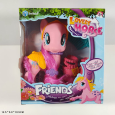 Поні арт. BYL055-4 (240шт/2)   мікс кольорів, аксес короб. 14*6*16см(КІ)