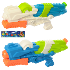 Водяний бластер M 5853 (48шт) помпа, розмір великий, 41см, 2 кольори, в кульку, 22,5-48-6см