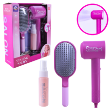 Перукаря набір арт. YF822C-1 (84шт/2)  батар. фен дує, розчіска, аксес короб. 21*7*20см(КІ)