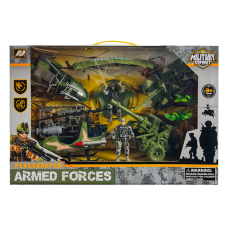 Військовий набір HW-M223-4 (18шт) техніка 4шт, солдат 2 шт, (45*11*30см) в коробці		