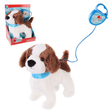 М'яка іграшка Кращий друг арт. PL8203 (12шт) собачка на повідку, гавкає, ходить, виляє хвостом,(КІ)