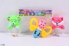 Погремушка в ручку 516 (288шт/2) 3 вида, в пакете 11см(КИ)