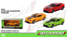 Машина металл 3638 (96шт/4),3 цвета,в кор.15*8*6см(КИ)