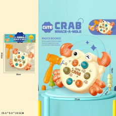 Логіка-стукалка арт.WQ-63 (120шт/2) крабік, в комплекті молоток,р-р 21*6*16см, пакет25*6*24,5 см(КІ)