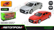Машина мет. арт. 4358 (96шт/2) 1:43 Audi RS7, відчиняються двері, короб.  14*6*7см(КІ)