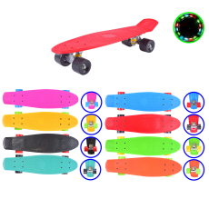 Скейт SC17067 (8шт) металл.крепления,колеса PVC, 8 цветов(КИ)